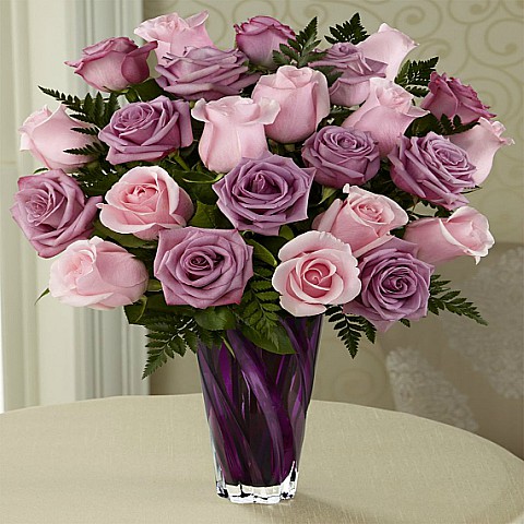 19 Pink and Purple Roses  